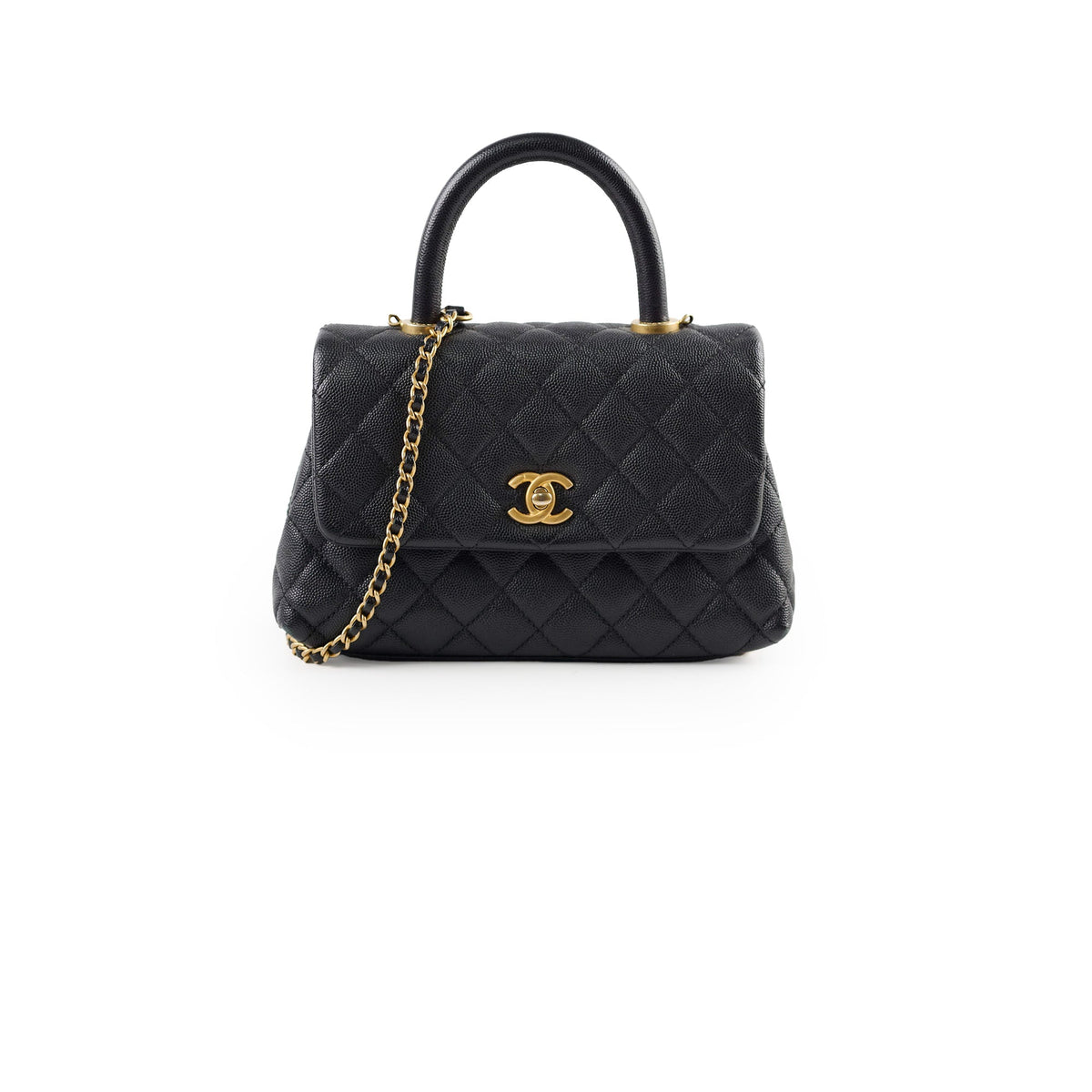 Chanel Small Coco Handle Caviar Black - photo 1