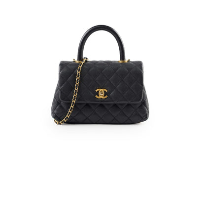 Chanel Small Coco Handle Caviar Black - photo 1