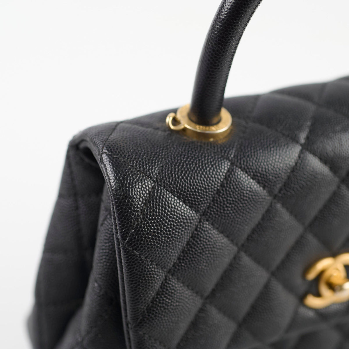 Chanel Small Coco Handle Caviar Black - photo 10