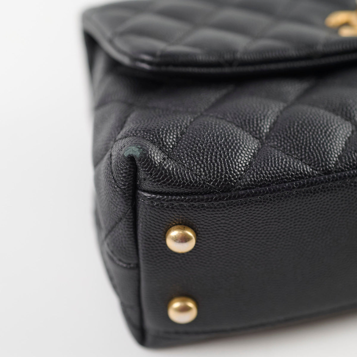 Chanel Small Coco Handle Caviar Black - photo 15