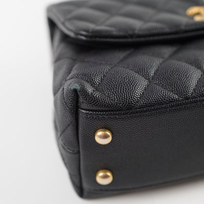 Chanel Small Coco Handle Caviar Black - photo 15
