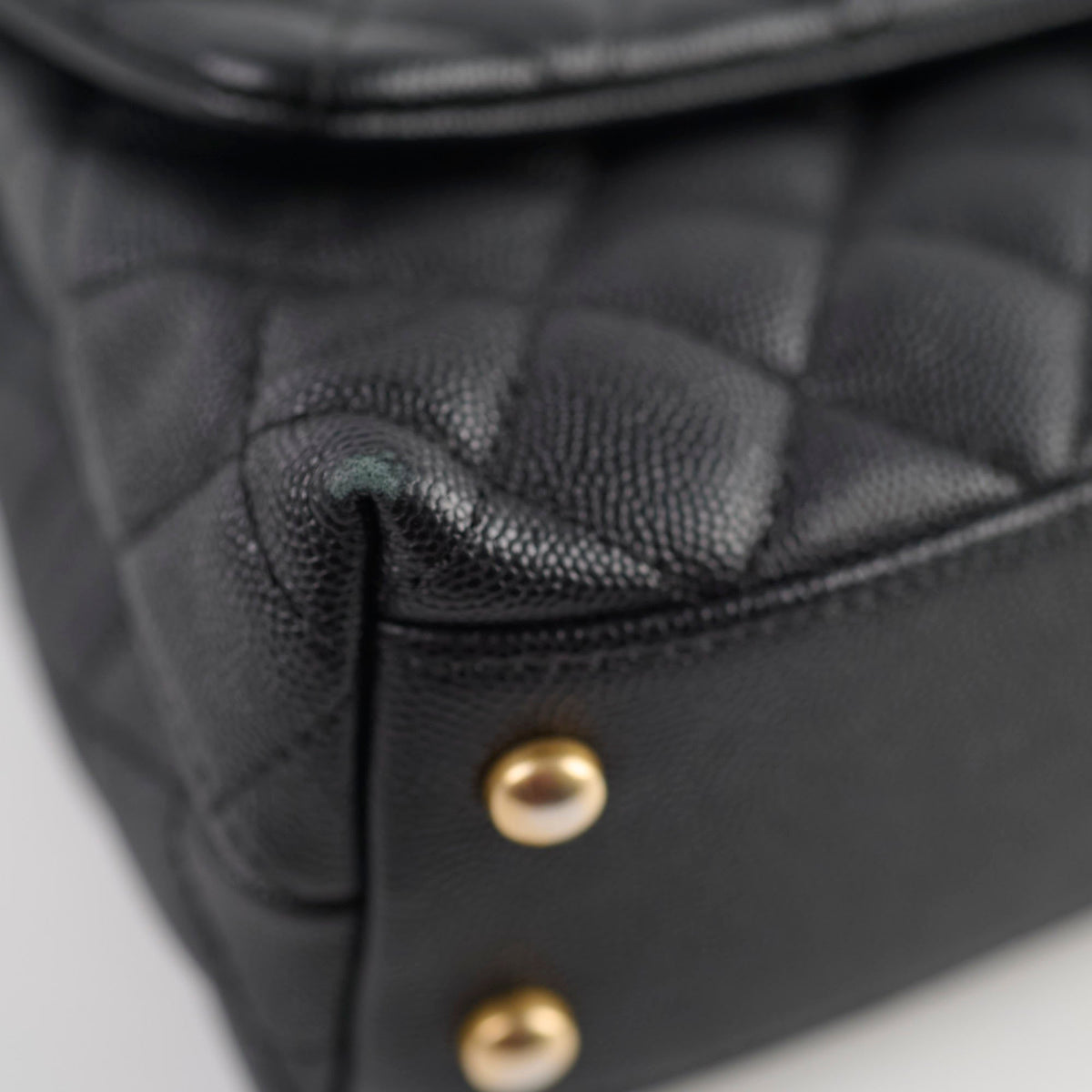 Chanel Small Coco Handle Caviar Black - photo 14