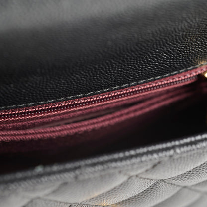 Chanel Small Coco Handle Caviar Black - photo 6