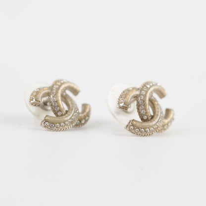 Chanel CC Logo Crystal Earrings Stud - photo 2