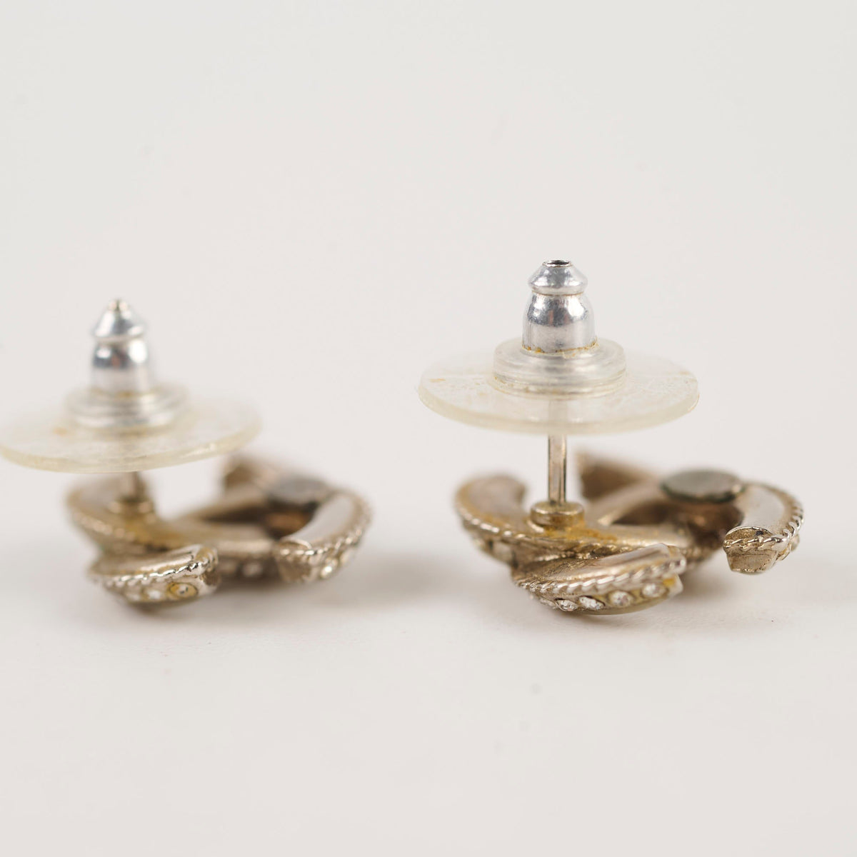 Chanel CC Logo Crystal Earrings Stud - photo 3