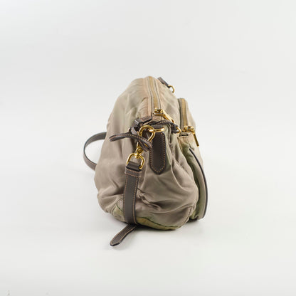 Prada Nylon Shoulder Bag Khaki Green - photo 3