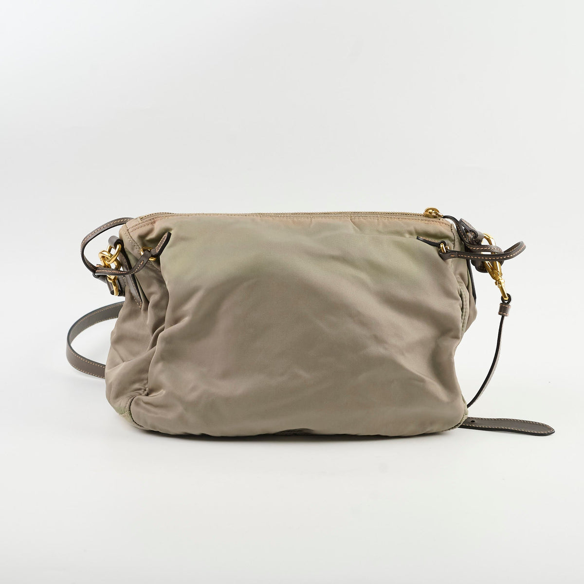 Prada Nylon Shoulder Bag Khaki Green - photo 2