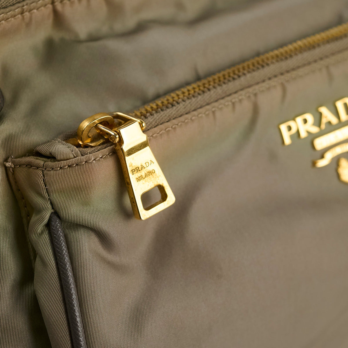 Prada Nylon Shoulder Bag Khaki Green - photo 7