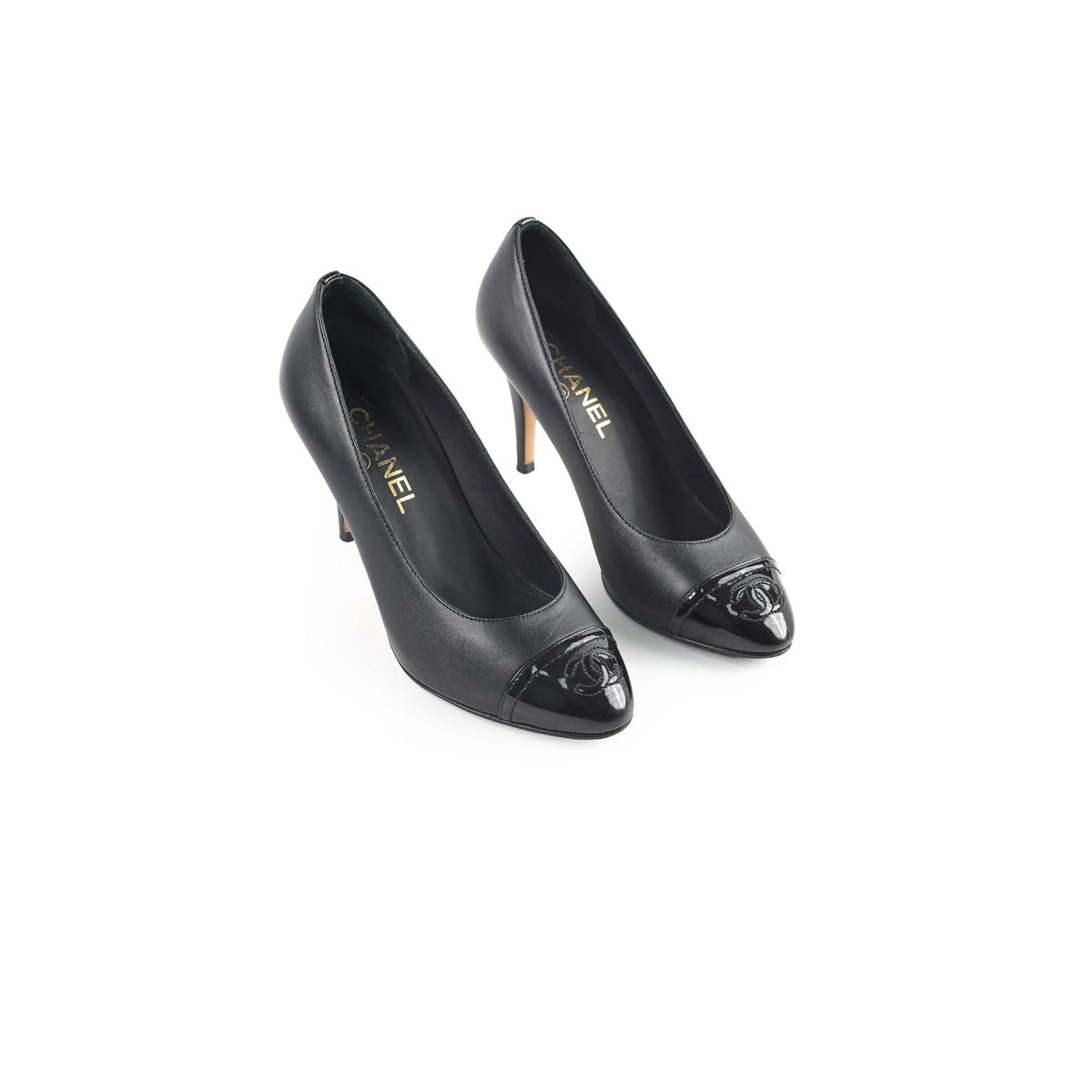 Chanel Black Heels Size 36.5 - photo 1