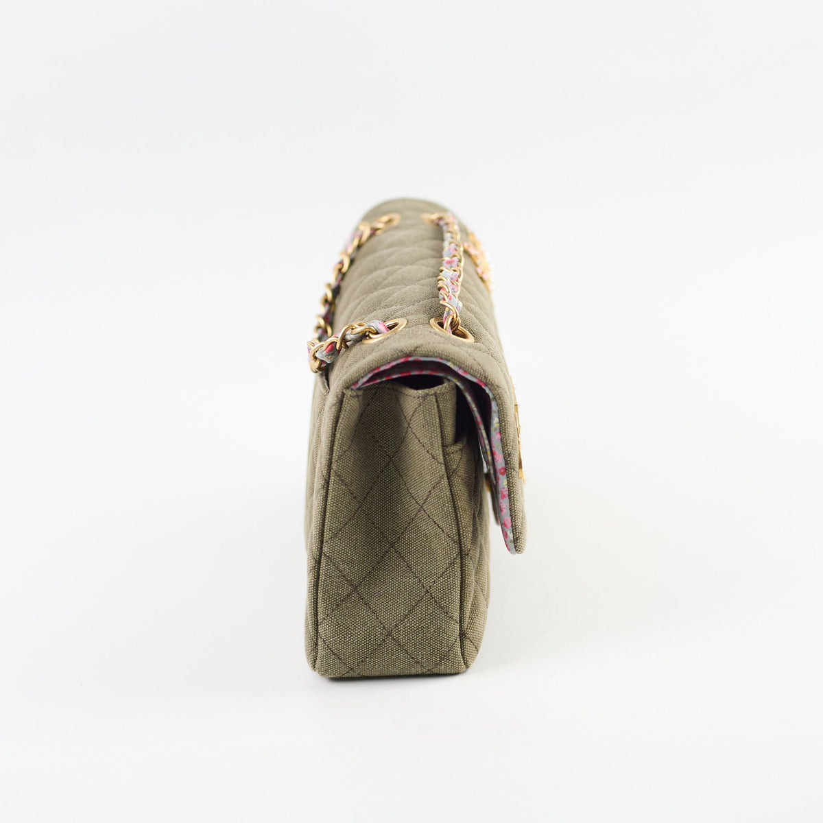 Chanel Medium M/L Classic Flap Khaki Denim - photo 3