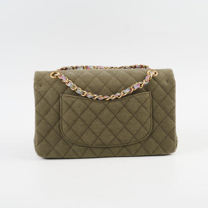 Chanel Medium M/L Classic Flap Khaki Denim - photo 2