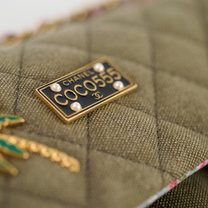 Chanel Medium M/L Classic Flap Khaki Denim - photo 15