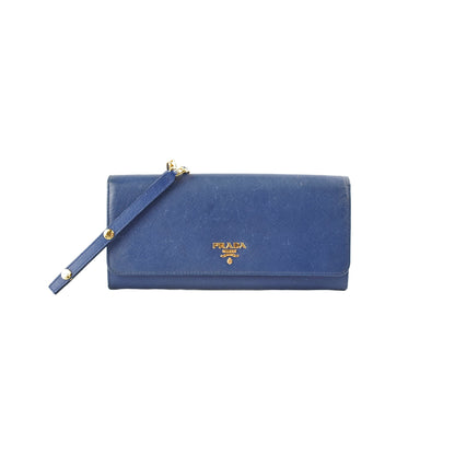 Prada Blue Wallet On Chain - photo 1