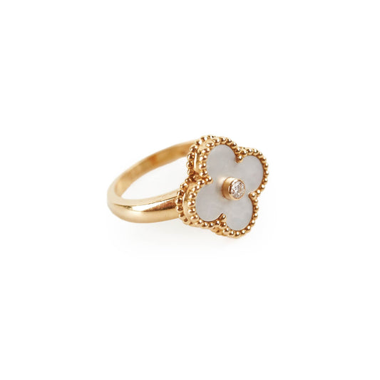 Van Cleef & Arpels VCA Vintage Alhambra Ring Size 52 - photo 1