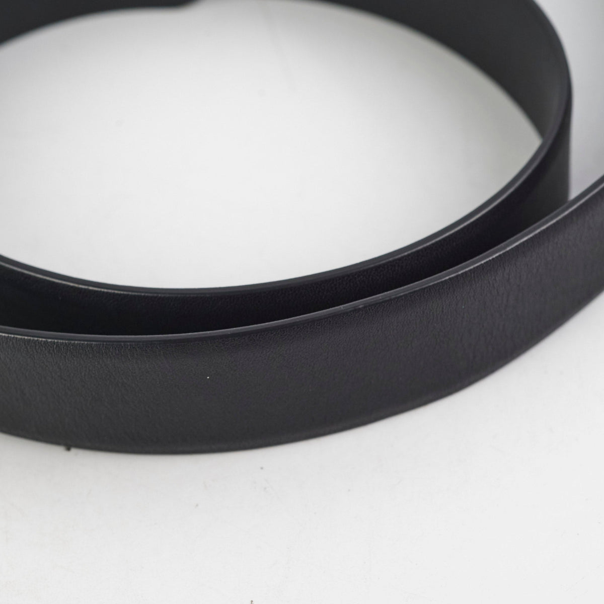 Chanel Gold Rhinestone Black Belt Size 80cm - photo 5