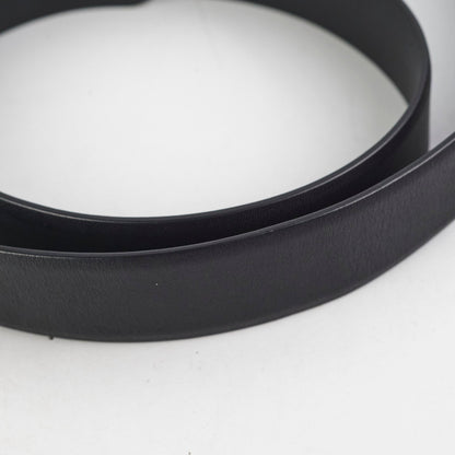 Chanel Gold Rhinestone Black Belt Size 80cm - photo 5