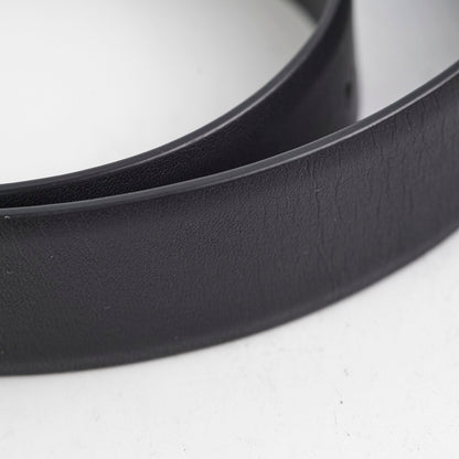 Chanel Gold Rhinestone Black Belt Size 80cm - photo 3