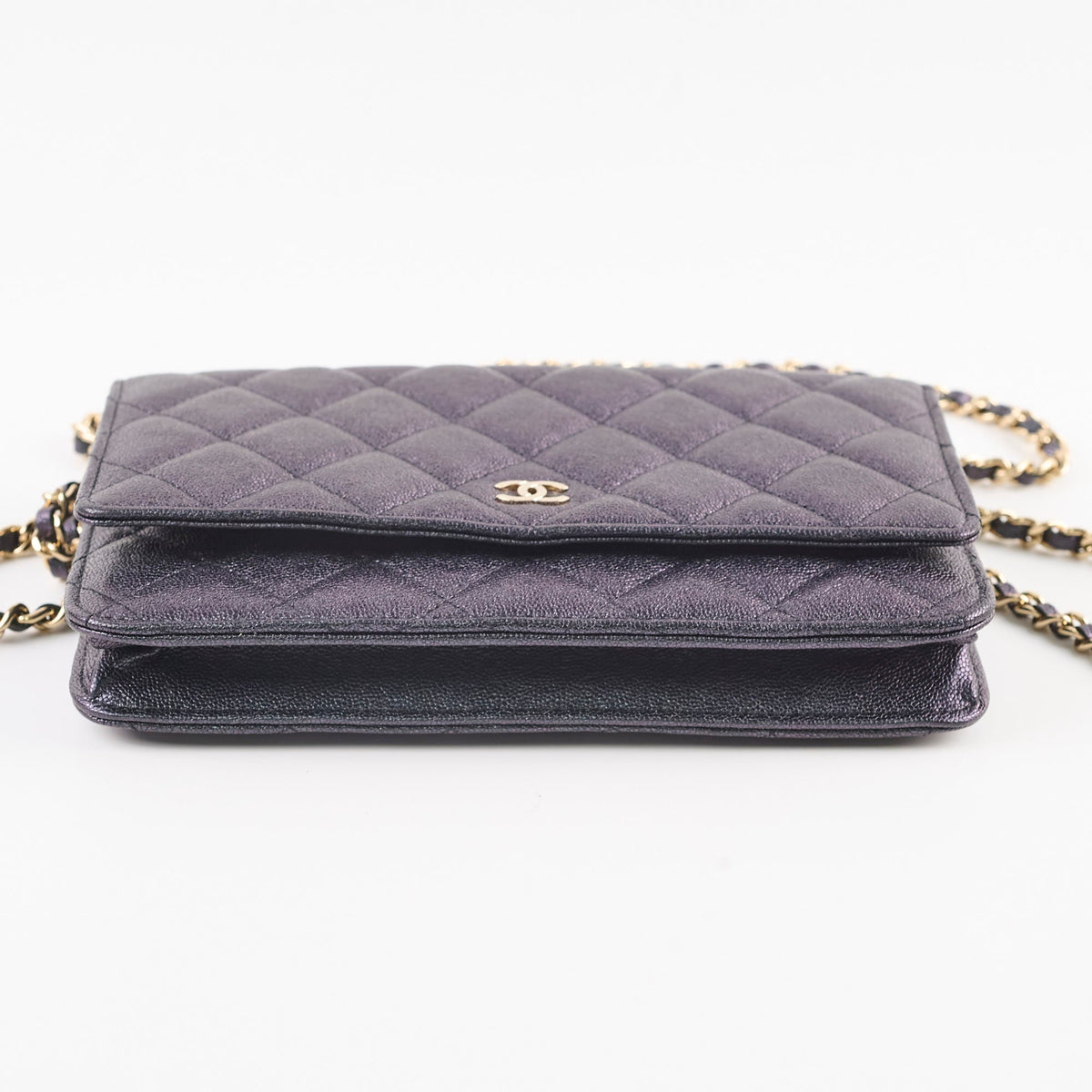 Chanel Wallet on Chain WOC Caviar Iridescence Black - photo 4