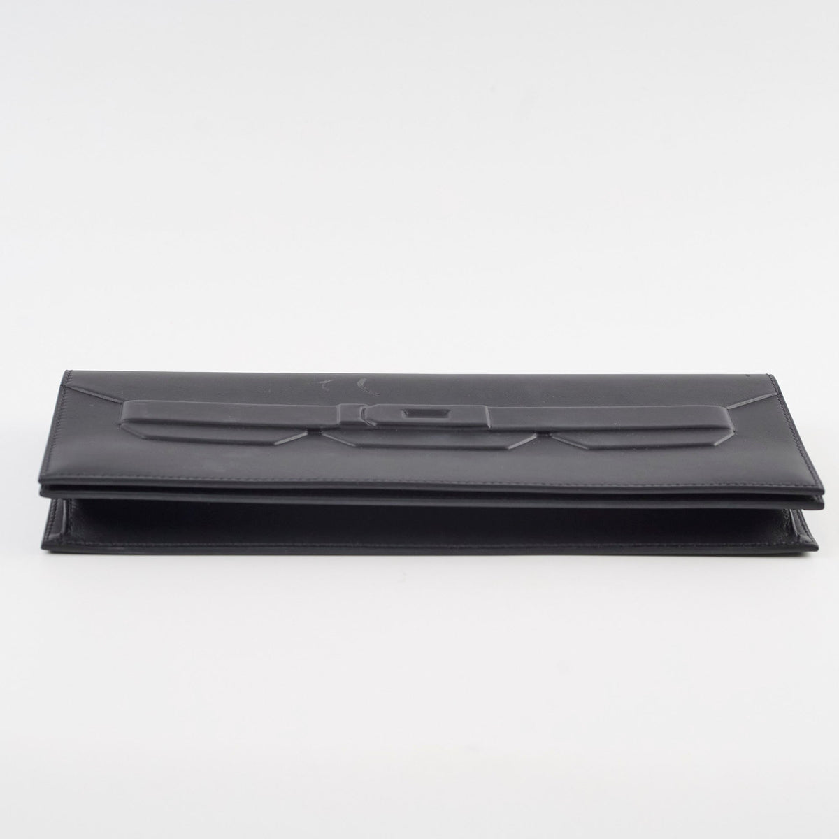 Hermes 29 Birkin Shadow Cut Clutch Noir B Stamp - photo 4