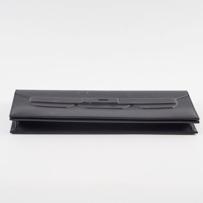 Hermes 29 Birkin Shadow Cut Clutch Noir B Stamp - photo 4
