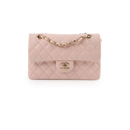 Chanel Small Classic Double Flap Rose Clair Caviar - photo 1