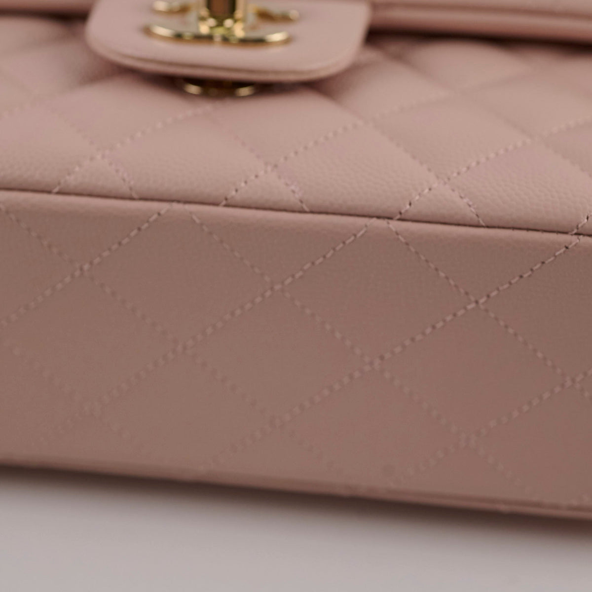 Chanel Small Classic Double Flap Rose Clair Caviar - photo 13