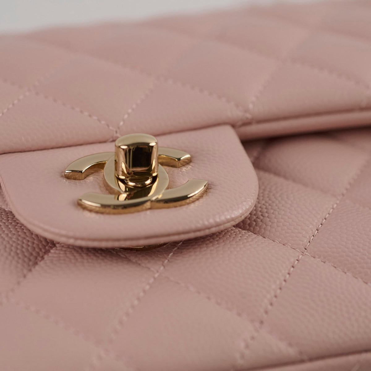Chanel Small Classic Double Flap Rose Clair Caviar - photo 15