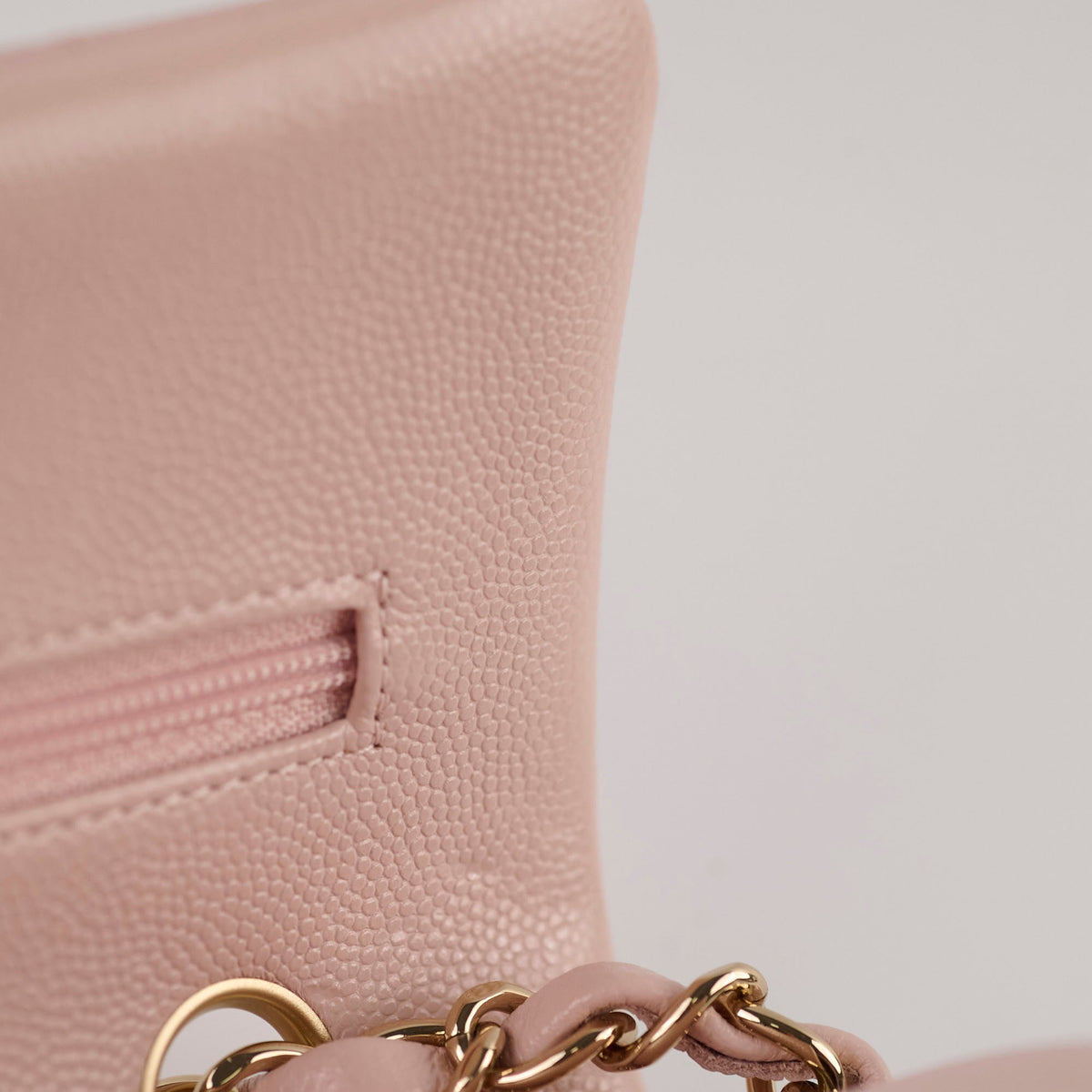 Chanel Small Classic Double Flap Rose Clair Caviar - photo 10
