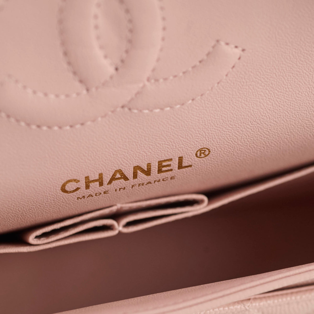 Chanel Small Classic Double Flap Rose Clair Caviar - photo 7