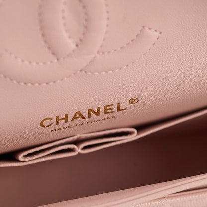 Chanel Small Classic Double Flap Rose Clair Caviar - photo 7