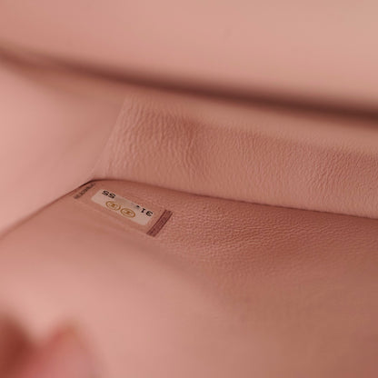 Chanel Small Classic Double Flap Rose Clair Caviar - photo 6
