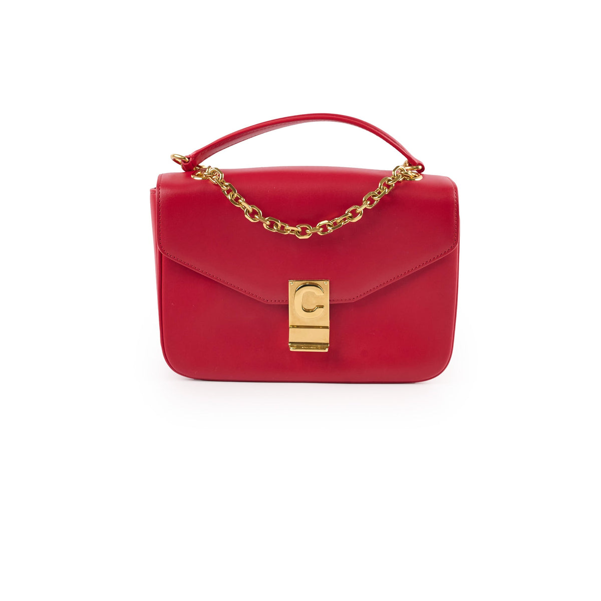 Celine Red C Logo Bag Smooth Calfskin - photo 1