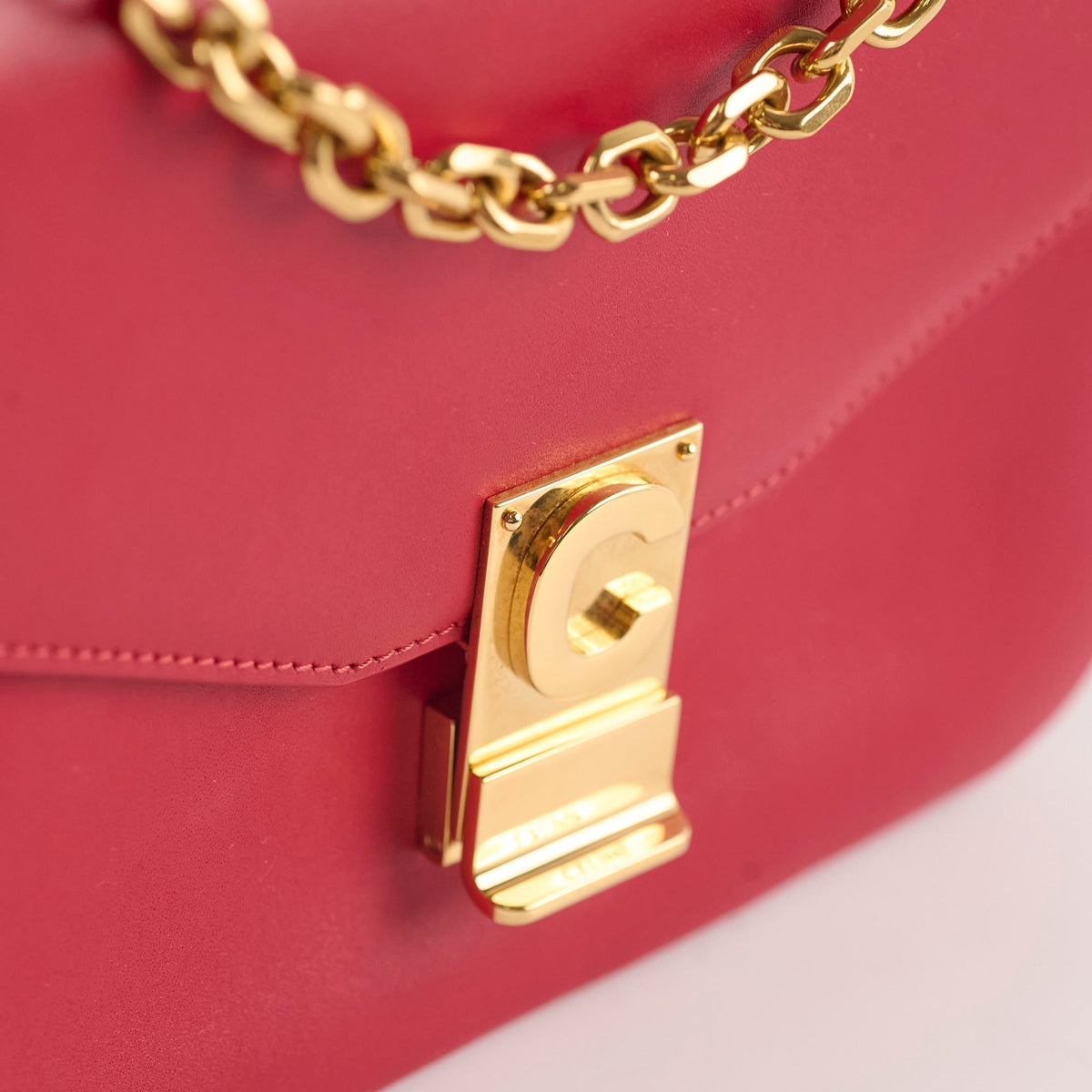 Celine Red C Logo Bag Smooth Calfskin - photo 13
