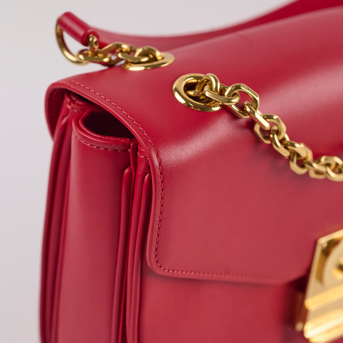 Celine Red C Logo Bag Smooth Calfskin - photo 5