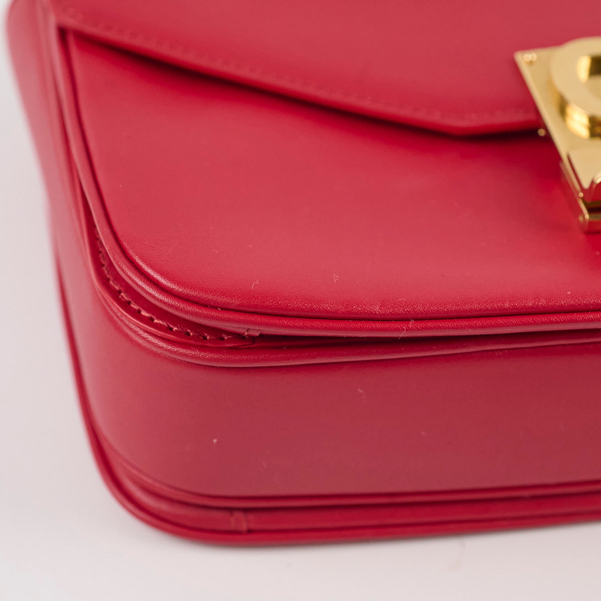 Celine Red C Logo Bag Smooth Calfskin - photo 12
