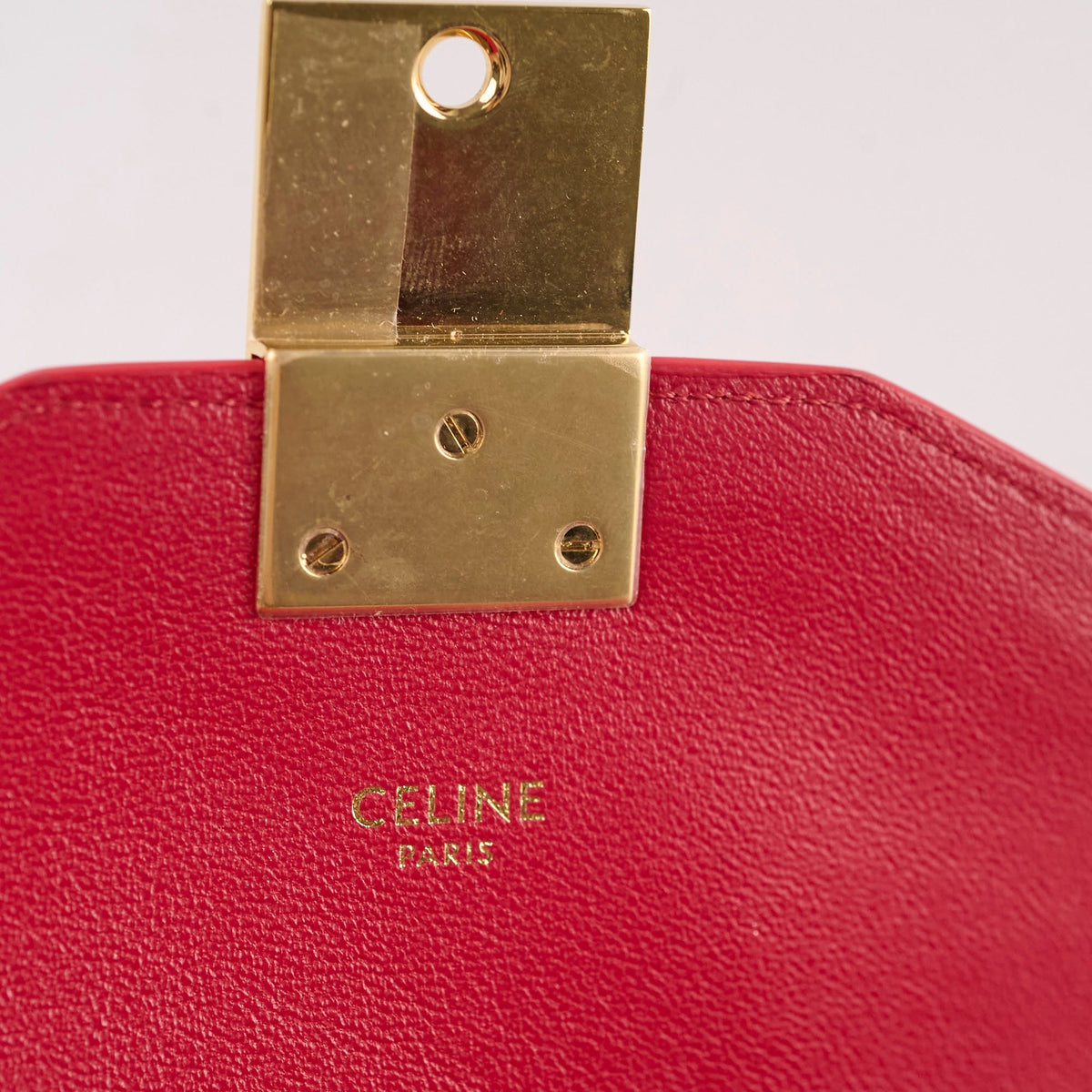 Celine Red C Logo Bag Smooth Calfskin - photo 9