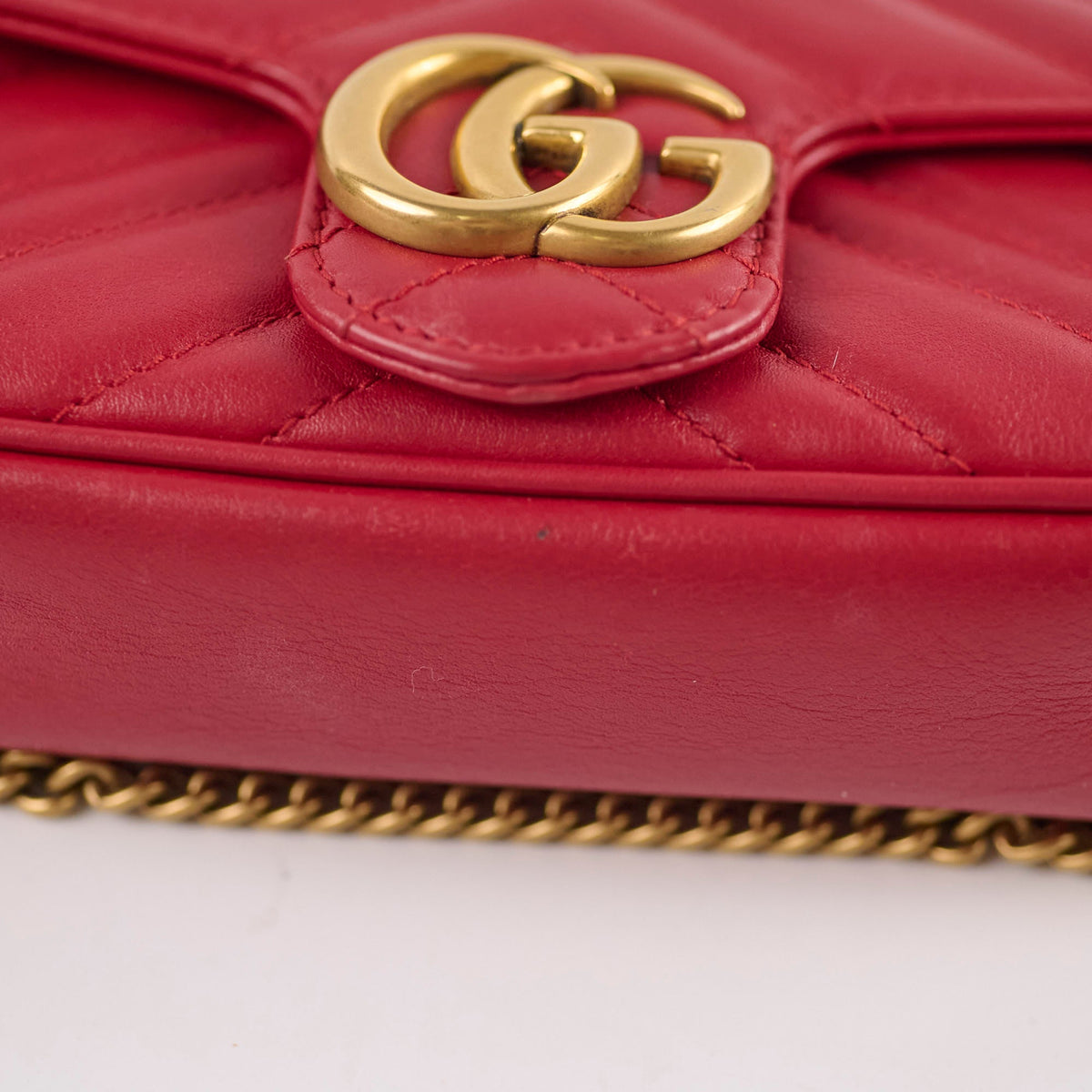 Gucci Supermini Marmont Red - photo 11