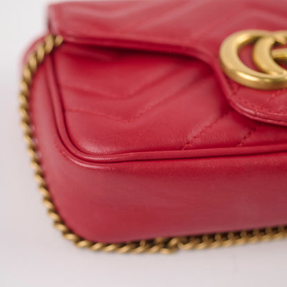 Gucci Supermini Marmont Red - photo 10