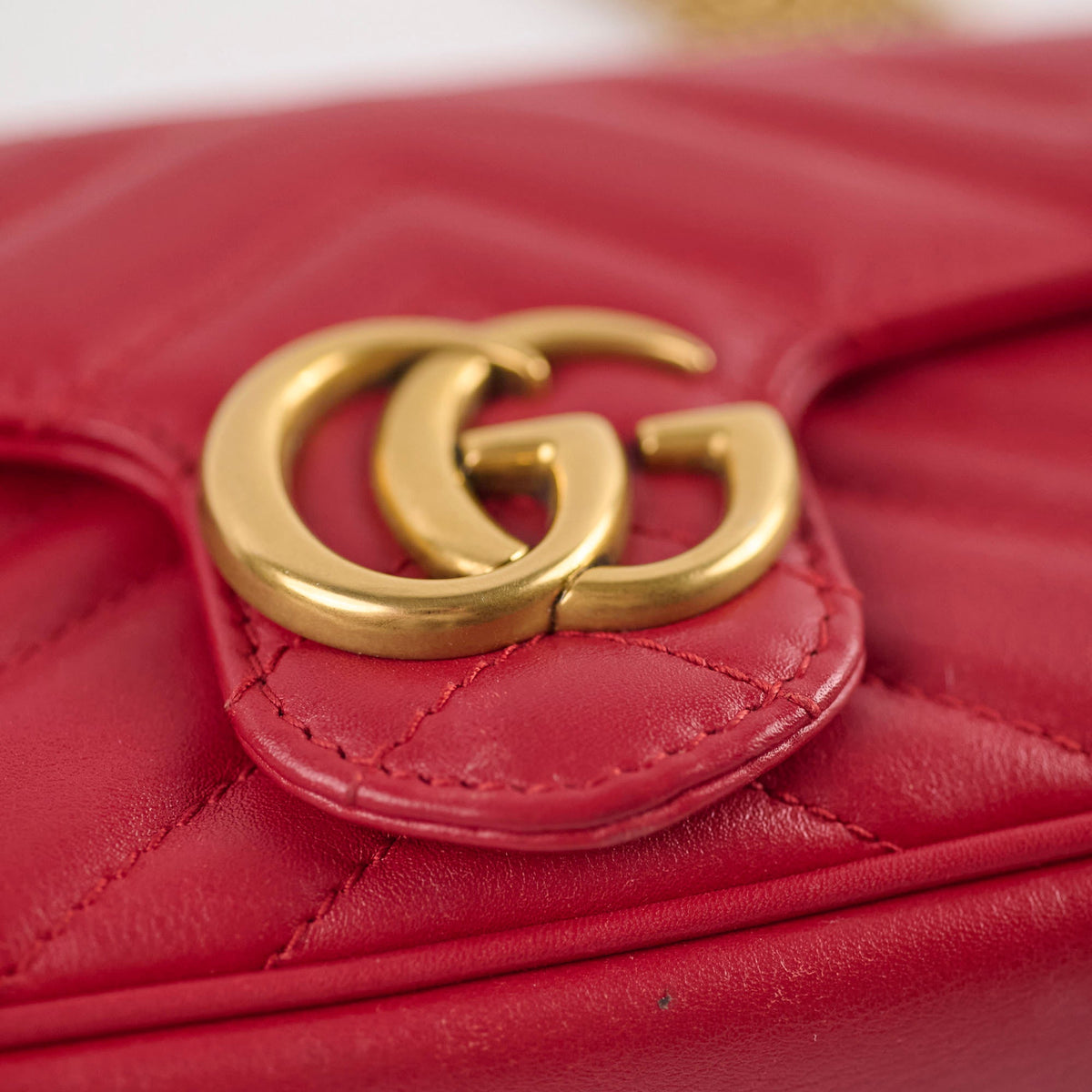 Gucci Supermini Marmont Red - photo 13