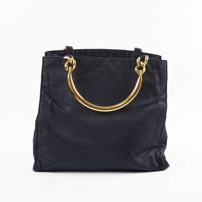 Prada Vintage Nylon Tote Navy - photo 2