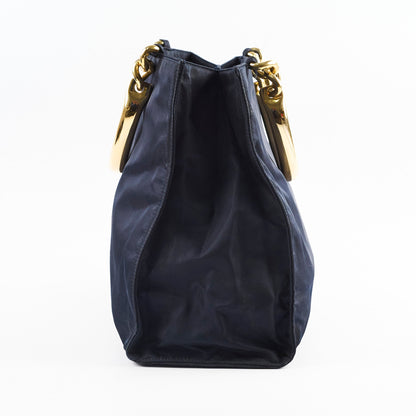 Prada Vintage Nylon Tote Navy - photo 4