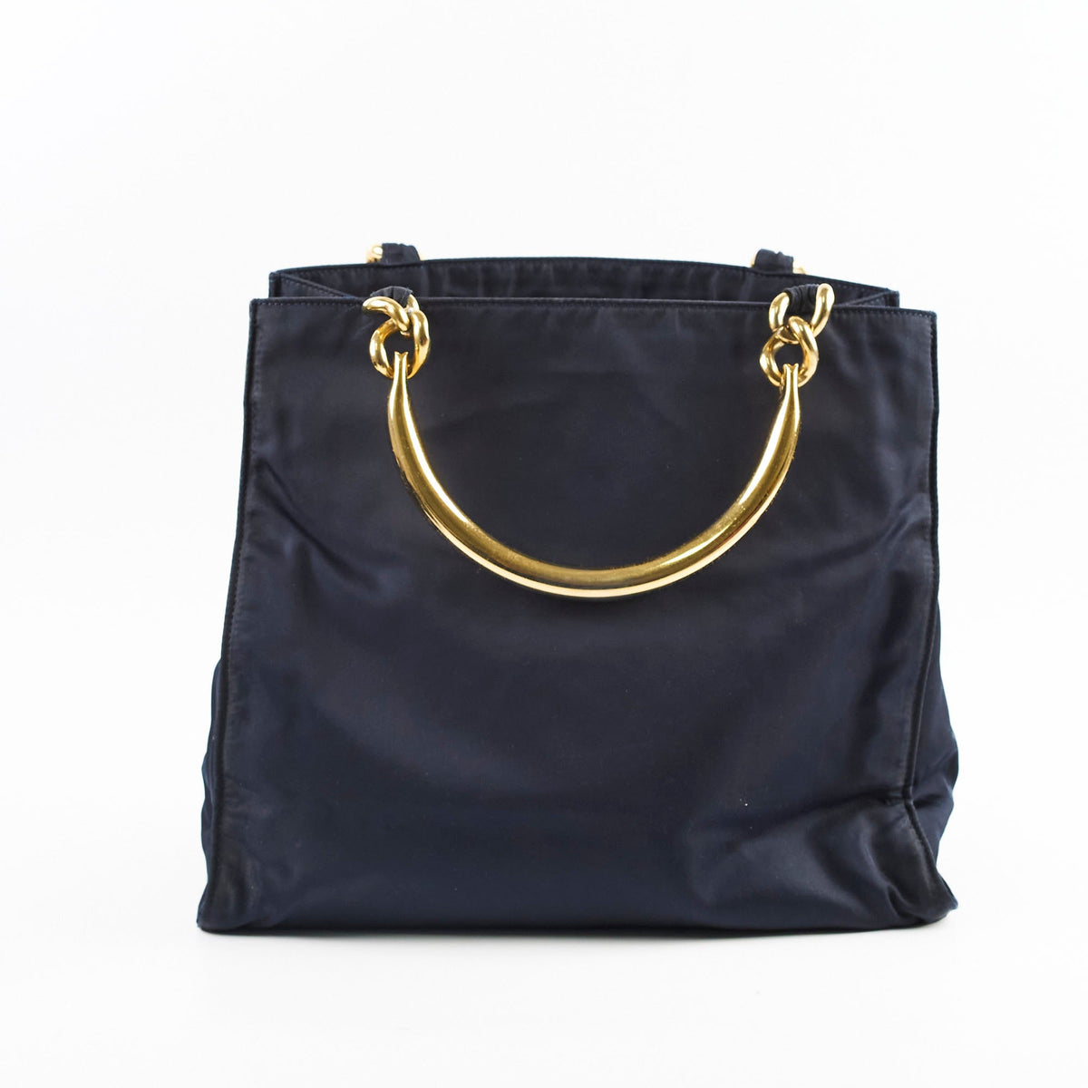 Prada Vintage Nylon Tote Navy - photo 3