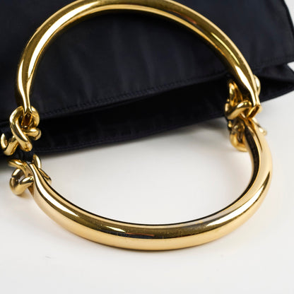 Prada Vintage Nylon Tote Navy - photo 9