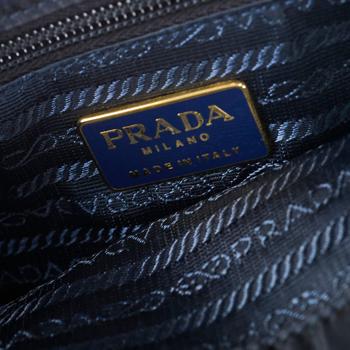Prada Vintage Nylon Tote Navy - photo 7