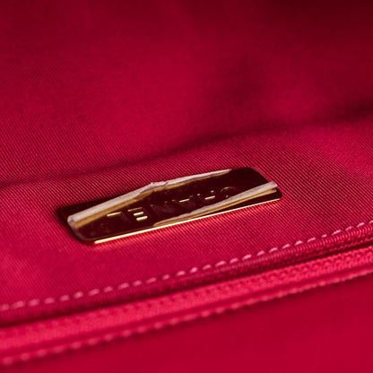 Chanel 19 Large Coral Pink Goatskin - photo 9