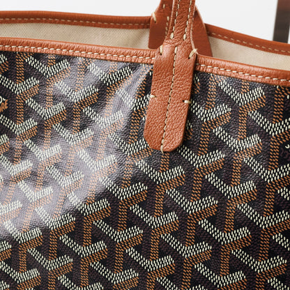 Goyard St Louis PM Black Tan Shoulder Bag - photo 9