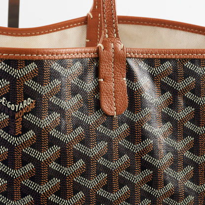 Goyard St Louis PM Black Tan Shoulder Bag - photo 8