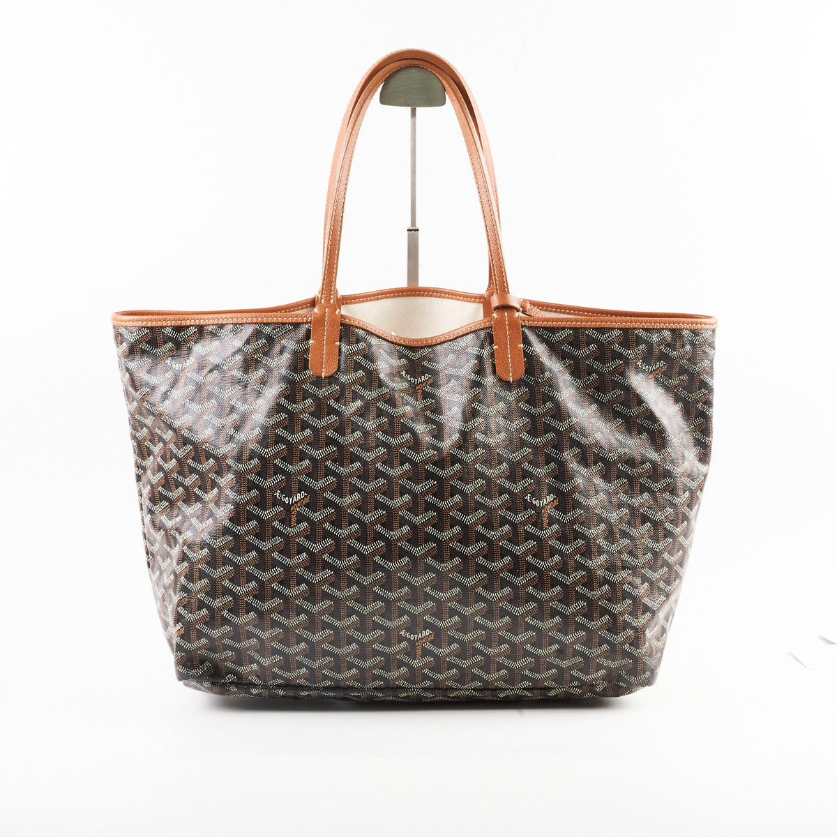 Goyard St Louis PM Black Tan Shoulder Bag - photo 3