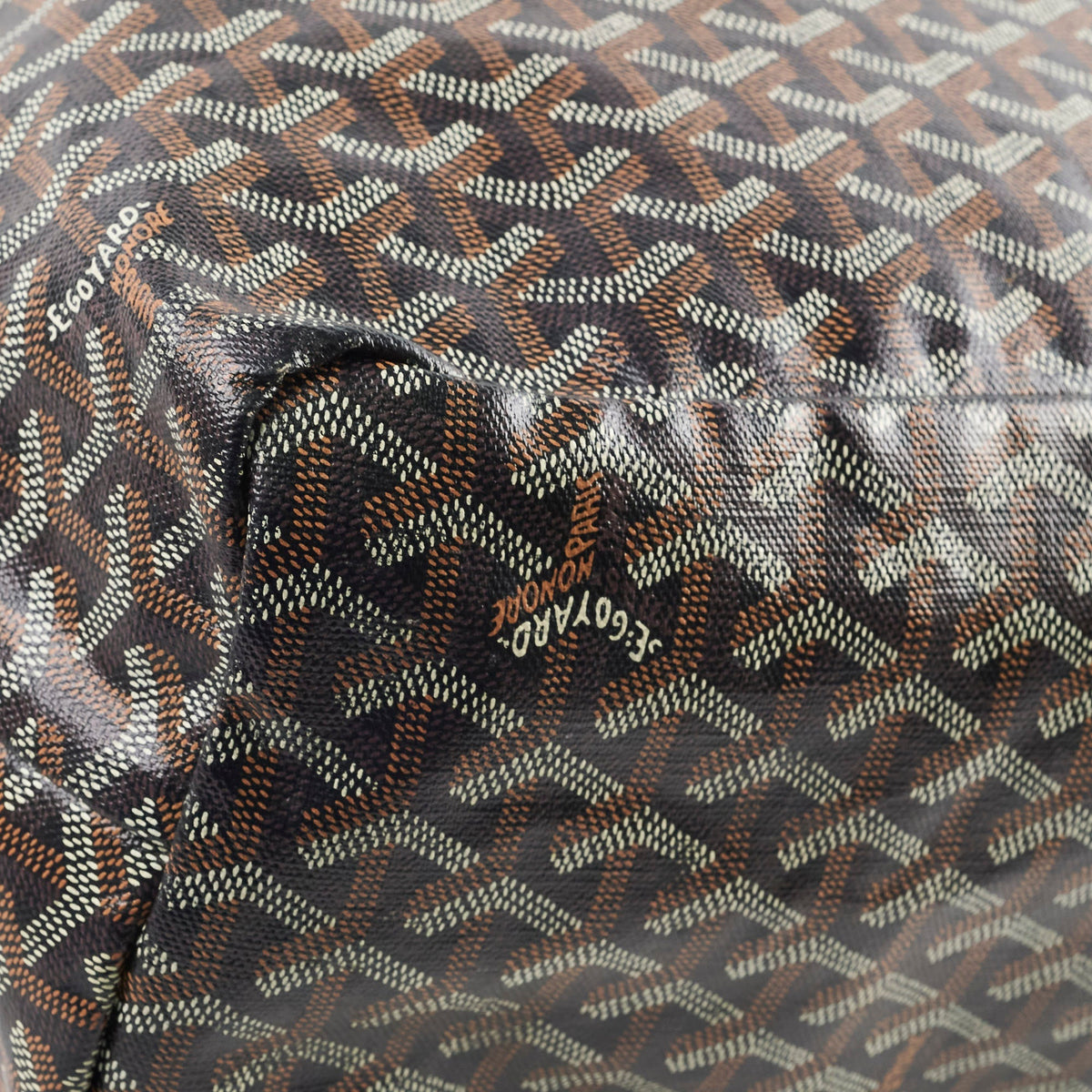 Goyard St Louis PM Black Tan Shoulder Bag - photo 11