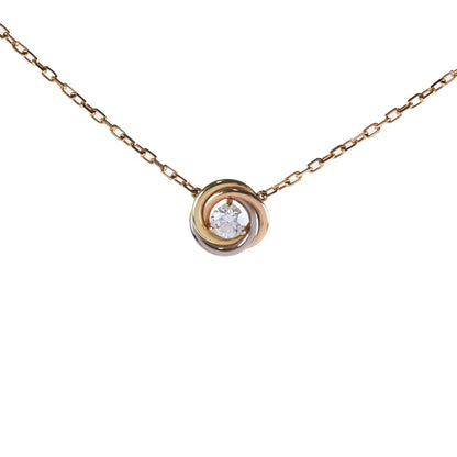 Cartier Trinity 18k Diamond Necklace Tri-Colour - photo 1